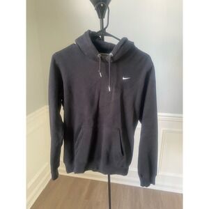 Nike Solo Swoosh Black Hoodie Size‎ Medium